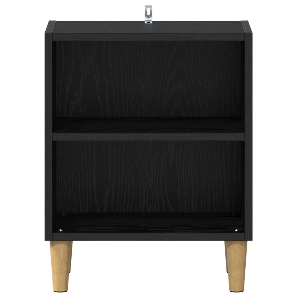 Bedside Cabinet 2 pcs Black Oak Effect 40 x 30 x 50 cm
