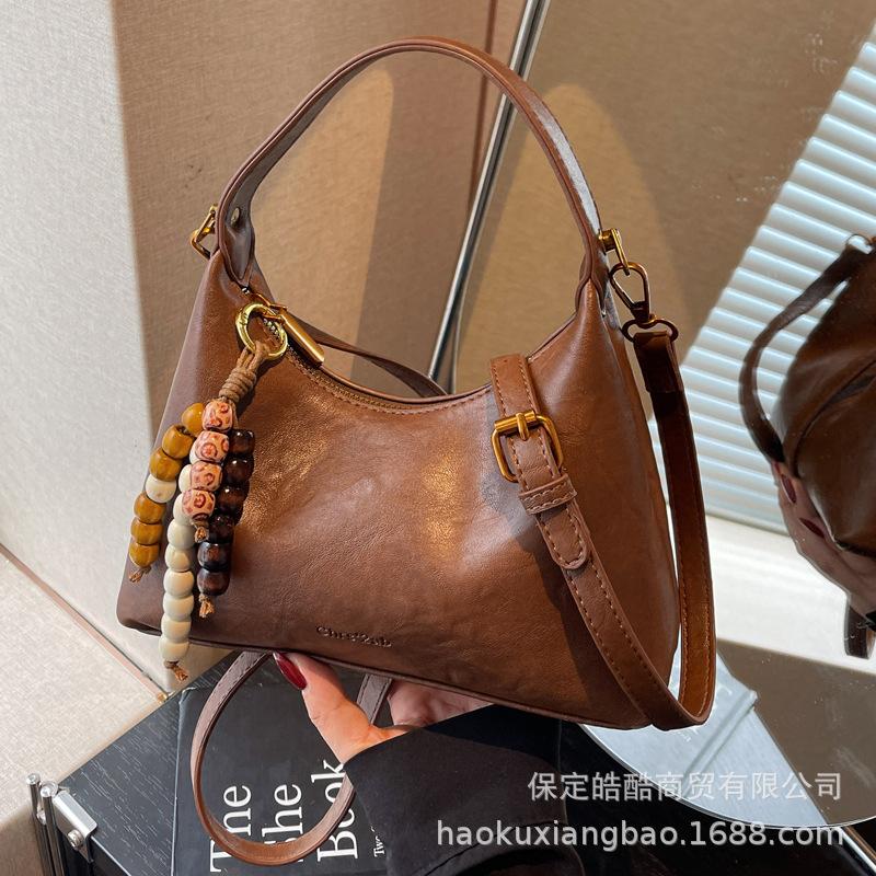 Premium Casual Dumpling Bag 2025 Versatile Temperament Exquisite Foreign Style Autumn and Winter New Shoulder Bag Women's Messenger Bag