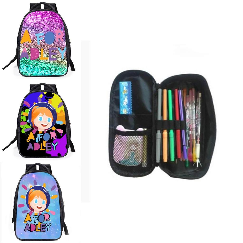 Afor Adley School Backpack Set For Kids Large Size 20-35l Capacity Zipper Closure