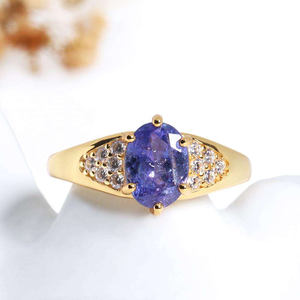 Inel cu Tanzanit Albastru Natural pentru Femei, Prețios, Lux Ușor, Argint 925, Piatră Prețioasă Adevărată, bijuterii fine pentru nunți și banchete