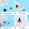 100pcs 5/8/10/12/14mm Black Plastic Safety Eyes For Toys Amigurumi DIY Kit Crafts TeddyBear Toy Eye Doll Decoration Accessories