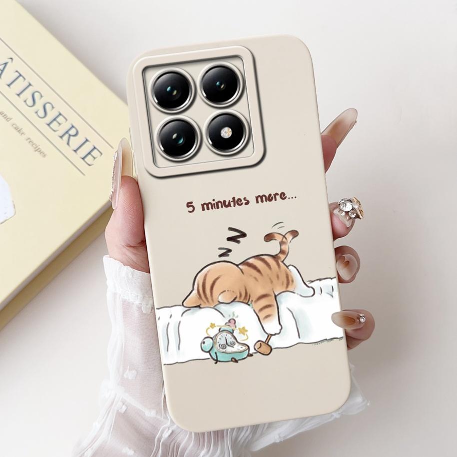 For Xiaomi 14T Pro Case For Xiaomi 14T Phone Case Cute Panda Rabbit Luxury TPU Protective Skin Cover For Xiaomi Mi 14T Pro Coque