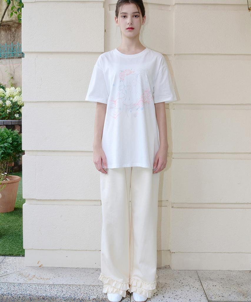 Alkialka Tiered Ruffle Pants (Butter)