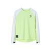 Nike Sweatshirt Soft Comfortable Fashionable Color Block Long Sleeve Kids Tops Yellow Green N32432031GS-001