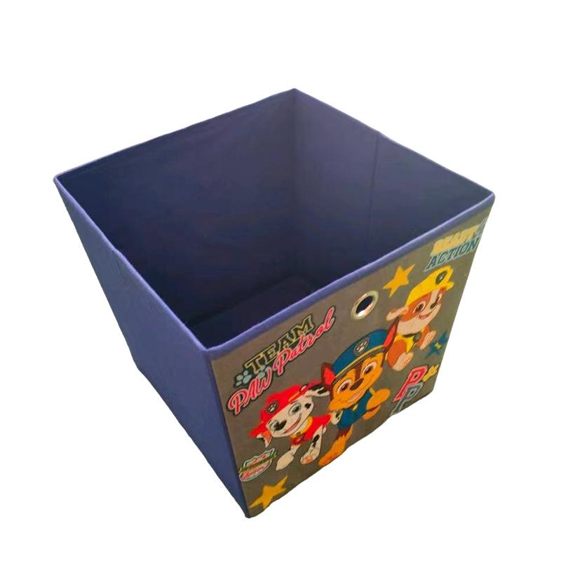 

Детский мультяшный ящик для хранения - Органайзер для игрушек и одежды из нетканого материала, Разные стили 30 x 30 x 30 cm оранжевый