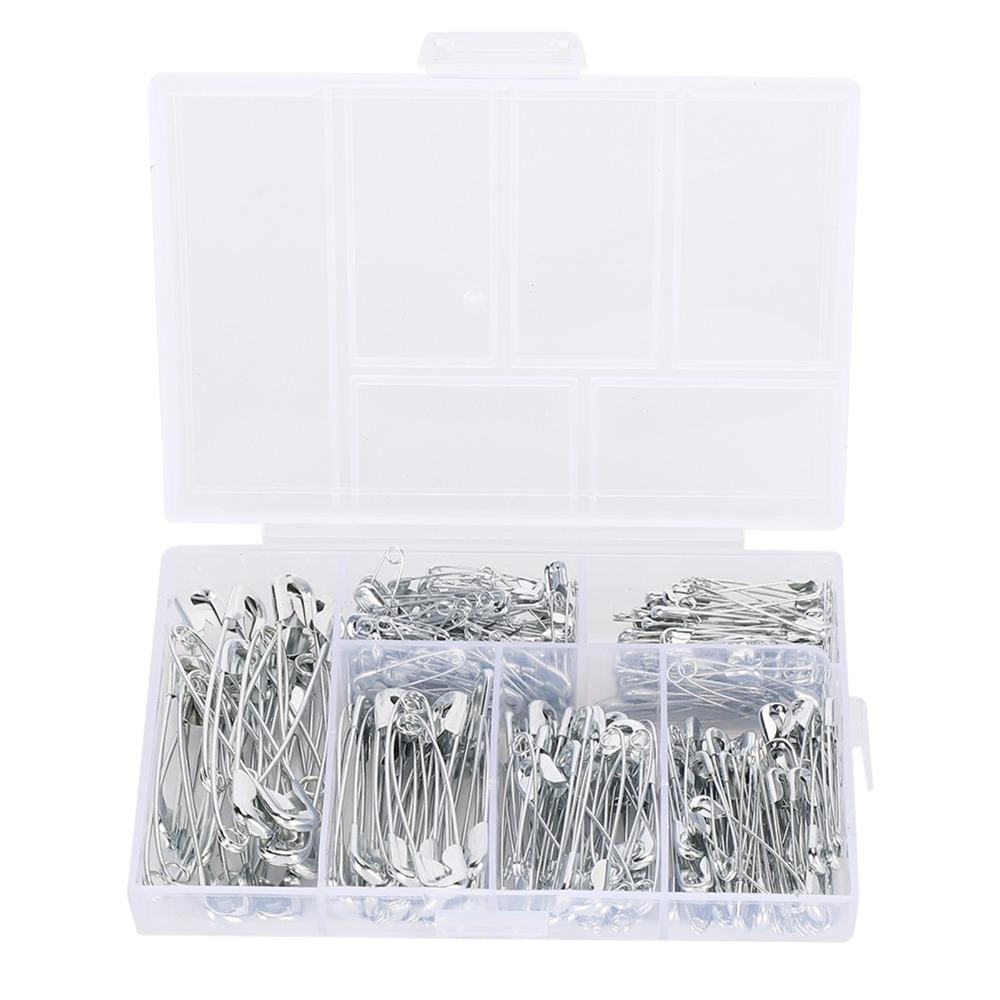 250pcs 6 Sizes Safety Pins metal Assorted Safety Pins Durable Sewing Pins Clothes Accessories