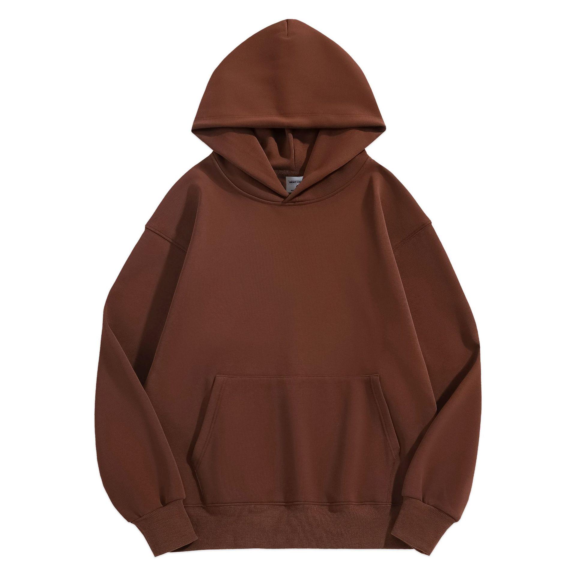 500G Lambswool Loose Fit Men s Hoodie, Heavyweight Velvet, Drop Shoulder, with Pocket for Autumn/Winter. XL