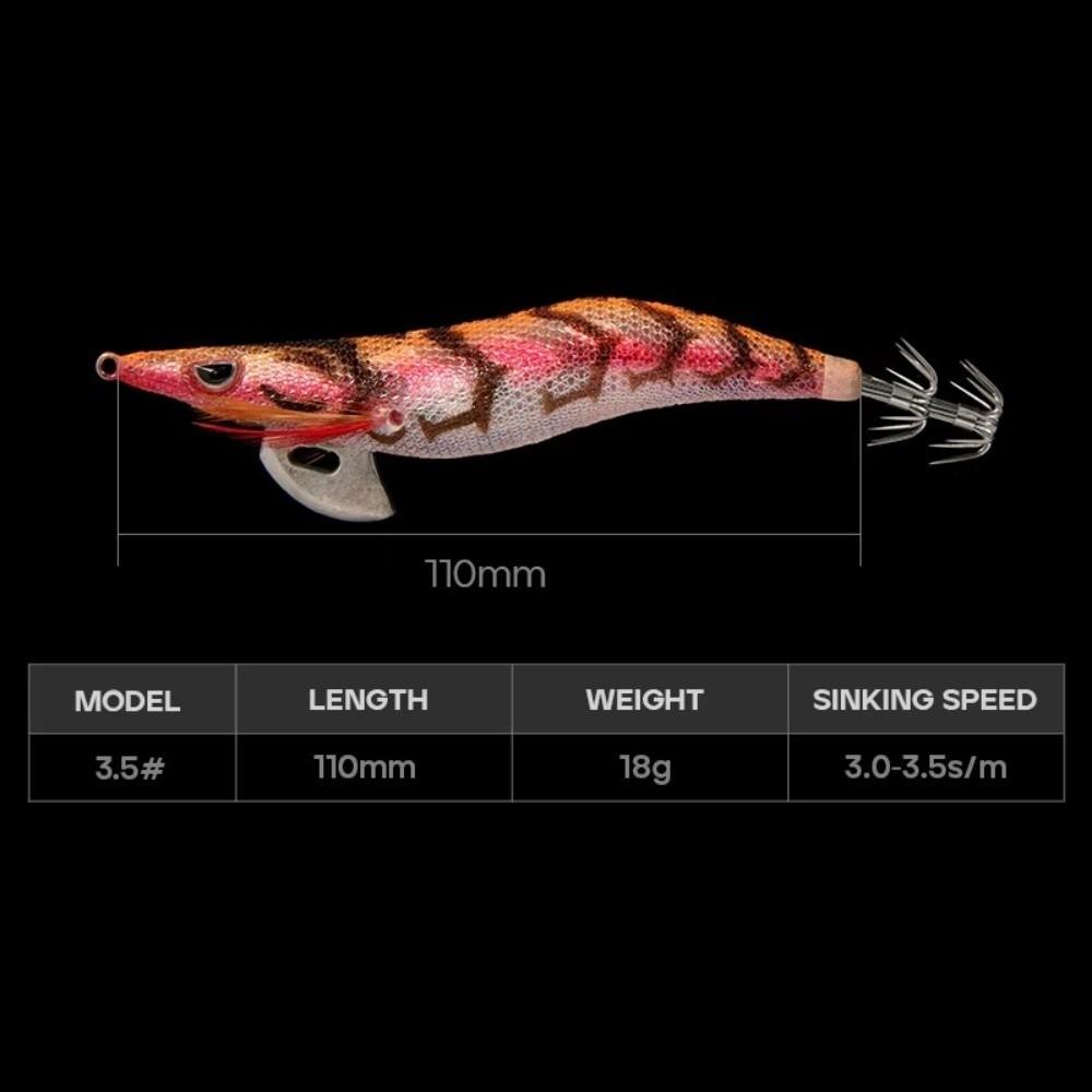 Webfoot Octopus Squid Bait 3.5# Artificial Bait 2025 Luminous Squid Jig Sea Fishing