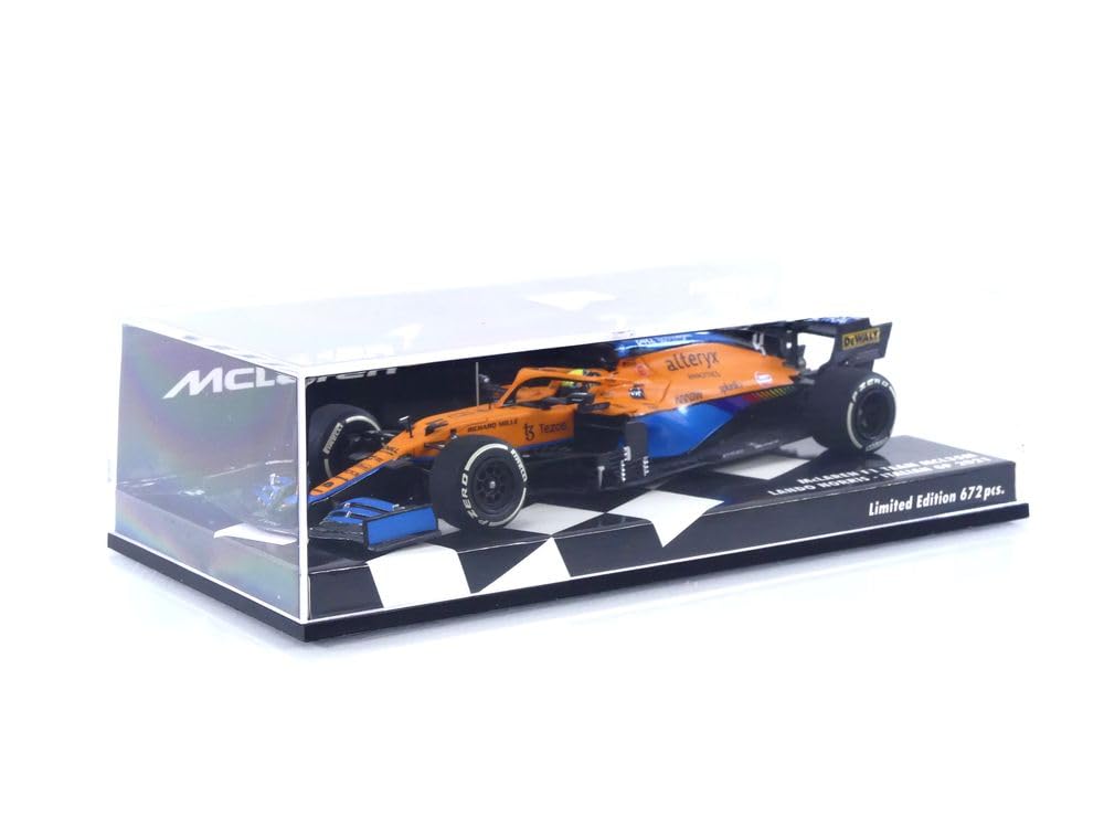 Minichamps scale McLaren MCL35M Norris Italian GP 2021 2nd place finished model 1/43