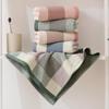 Japanese Minimalist Plaid Gauze Towels, Home Fabric Towels, Couples' Facial Towels, Adult Facial Towels, Bath Towels