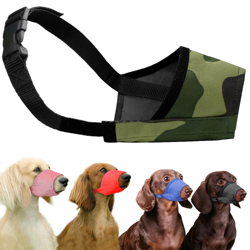 Adjustable Pet Dog Muzzle Breathable Anti Bark Biting Chew Dogs Muzzles Training Respirator For Small Medium Big Dogs Mouth Mask