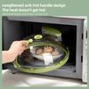 Microwave Splatter Cover for Food   Clear Microwave Splash Guard Cooker Lid with Handle   Adjustable Steam Vents Holes