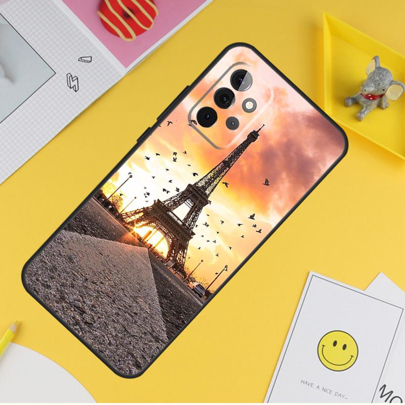 Paris Eiffelturm Frankreich Abdeckung Für Samsung Galaxy A34 A35 A14 A15 A25 A53 A33 A13 A52 A32 A12 A51 A71 A54 A55 Fall