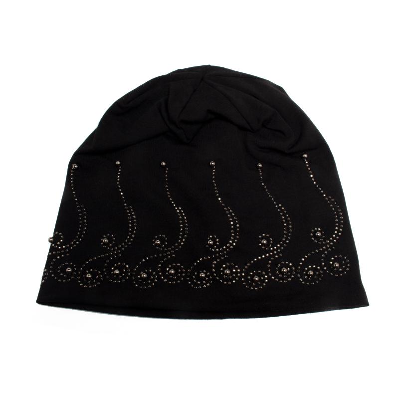 Frauen Beanie Strass Perle Herbst Hut Für Frauen Mode Balaclava Casual Hüte Weibliche Gestrickte Warme Skullies Motorhaube Winter