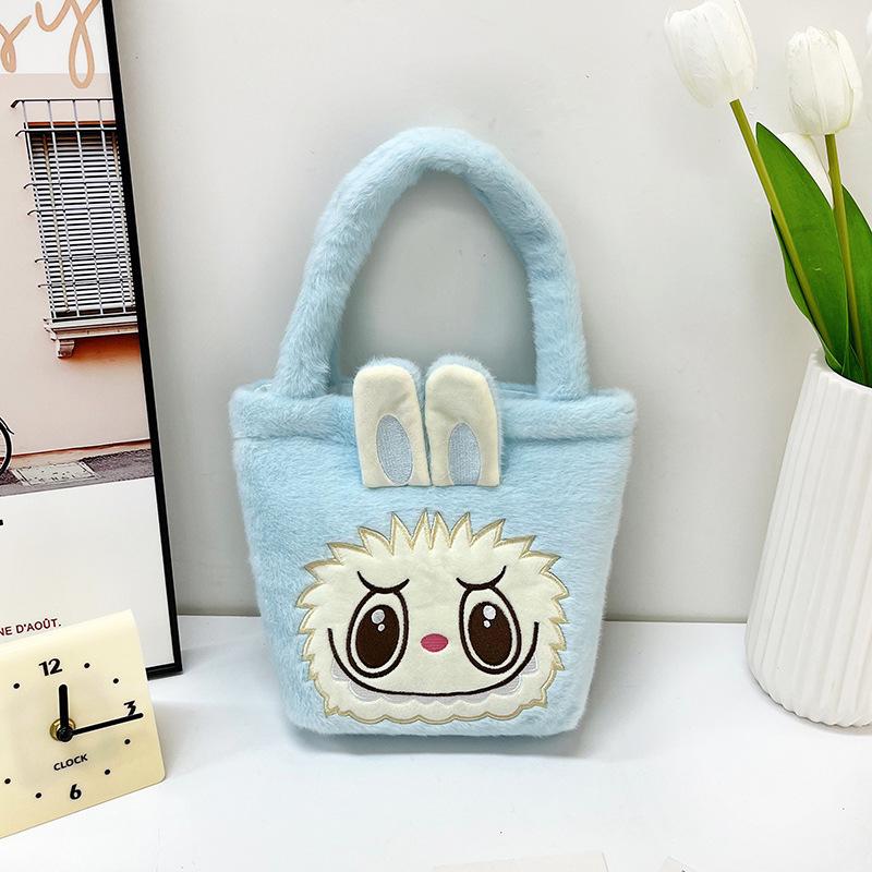 New Handbag Girls Cute Labubu Plush Bag