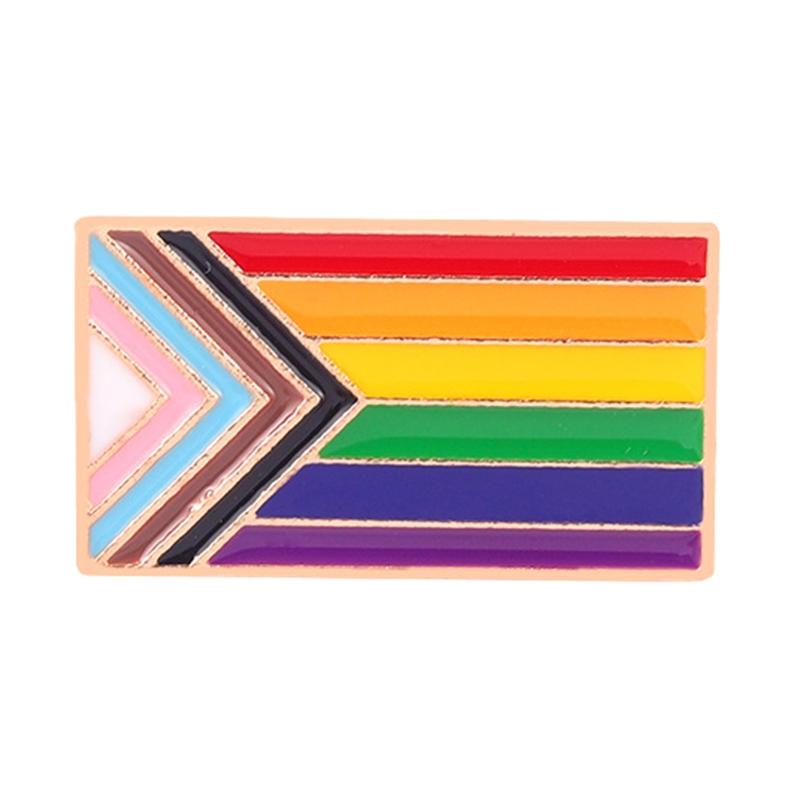 

Love is Love LGBTQ Flag Brooch Rainbow Gay Flag Enamel Lapel Pins Badge Decorations for Clothes and Bags Gifts 1