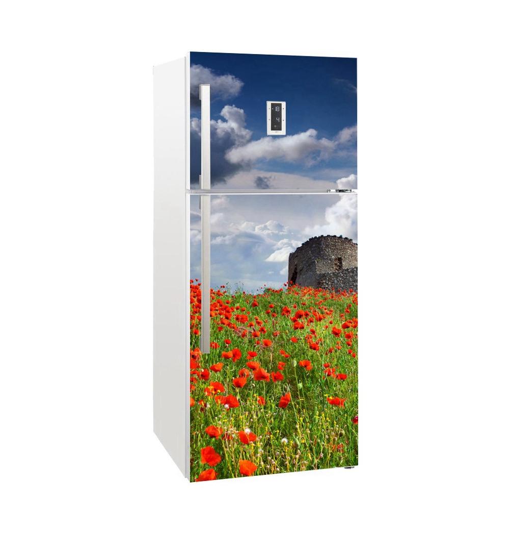 

39 стилей, красивые пейзажные наклейки на холодильник, крышка холодильника, дверная виниловая самоклеящаяся наклейка для декора кухонной мебели, наклейка для морозильной камеры, сделай сам 60x180cm