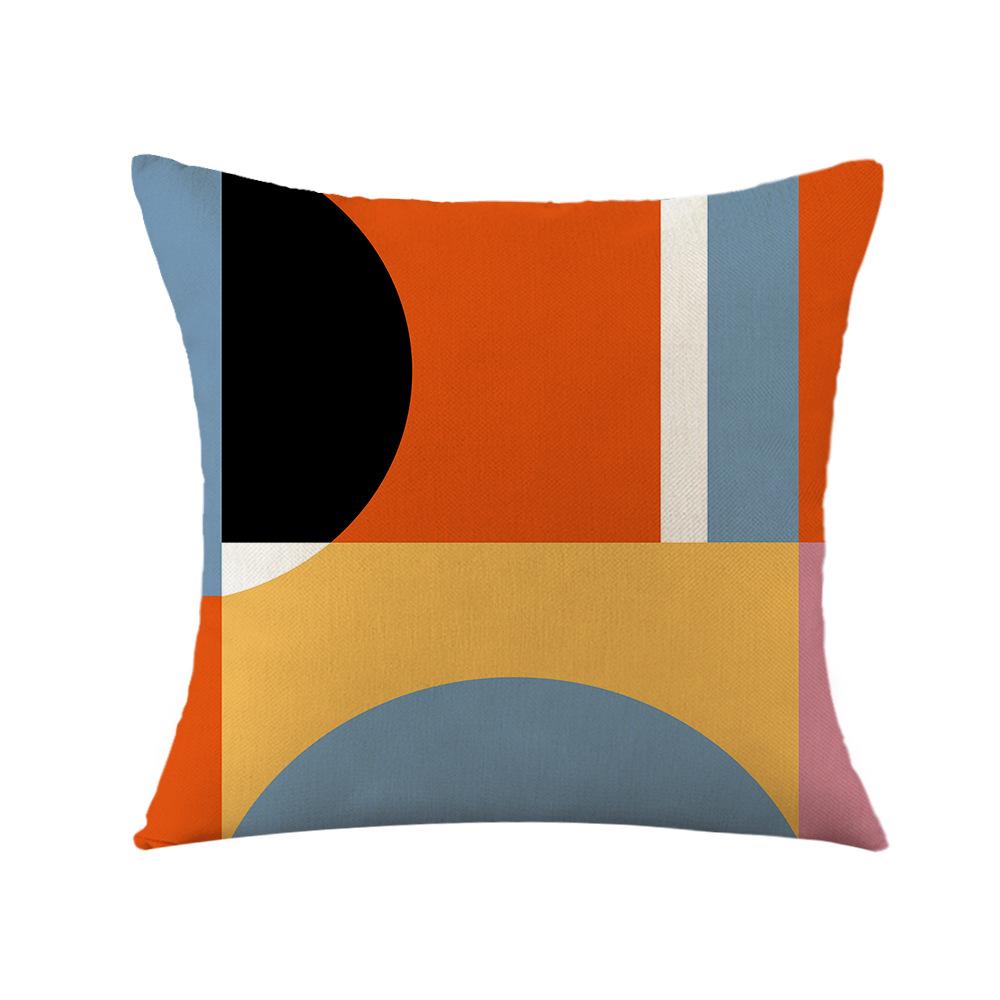 Geometrischer roter Kissenbezug Büro Kissen Sofa Kissen Bettseite Rückenlehne Kissenbezug