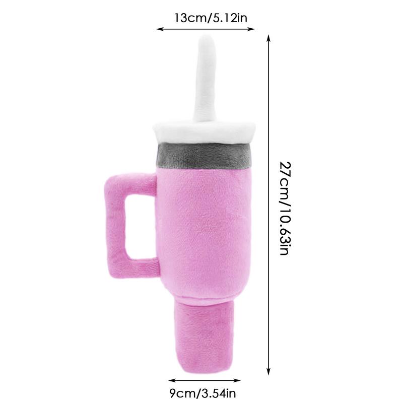 Dog Toy Plush Coffee Cup Chew Toy Durable Pet anti Bite & Plush Toys Soft Squeaky Dog Chewing Fun Toy for Puppy Oral Care