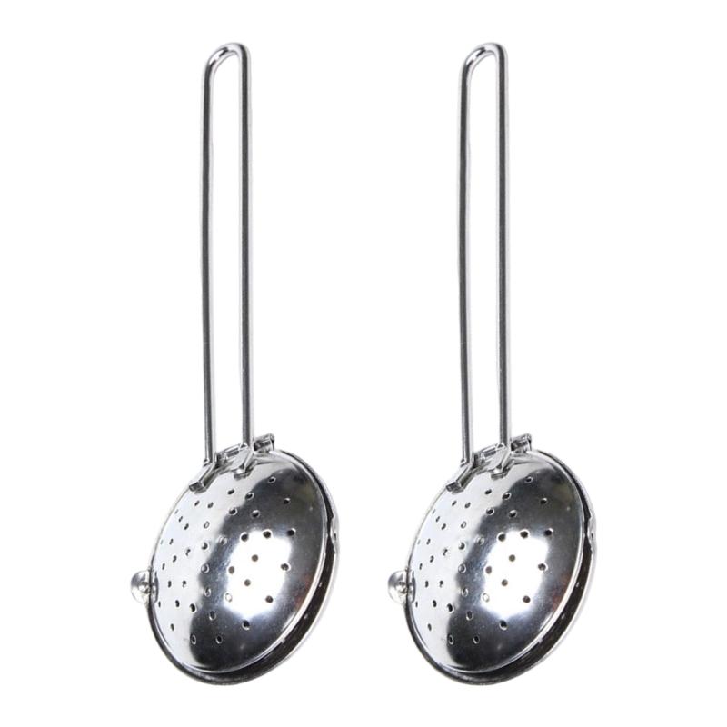 

Pack Of 2 Set 304 Stainless Steel Teas Infuser Fine Mesh Filter Easy Cleaning Dishwasher Safe Teas Strainer with Handle 1
