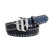 Belt American Rivet Punk Rock Rhinestone Buckle Personality Belt Subculture Black Belt
