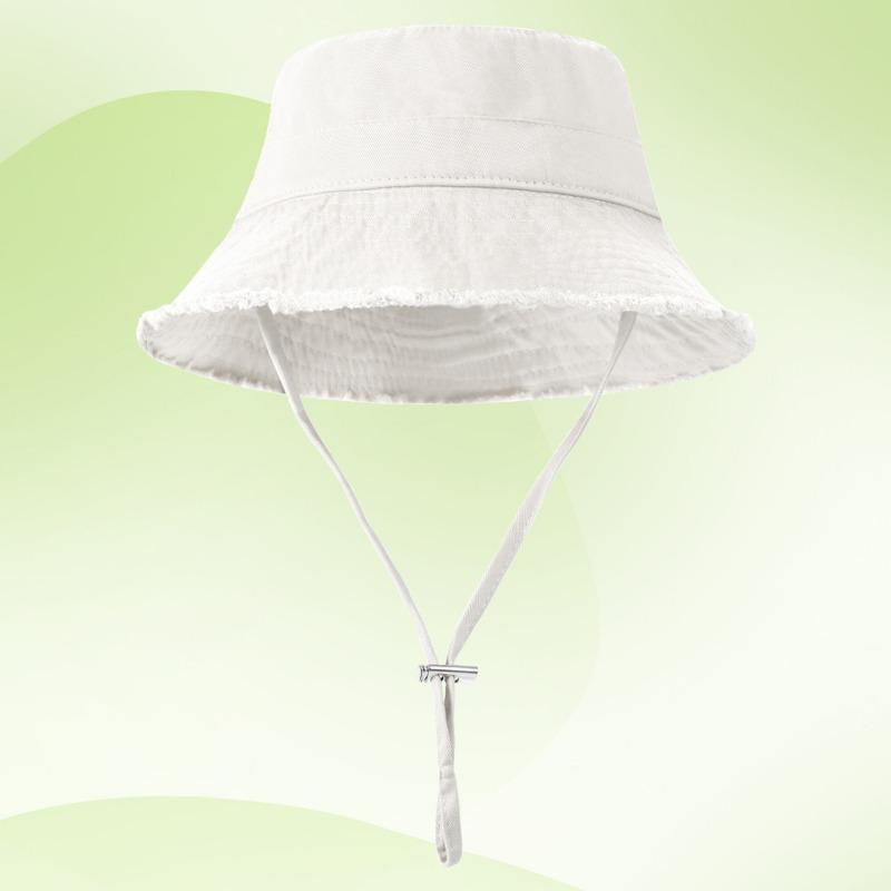 Raw Edge Red Bucket Hat Women's Summer Versatile Thin Big Brim Showing Small Face Outdoor Basin Hat Tide