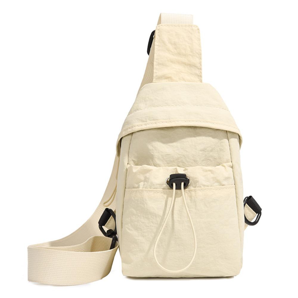 Nylon Mobile Phone Bag Drawstring Shoulder Bag Fashion Women's Breast Bag  Female Lady Girl