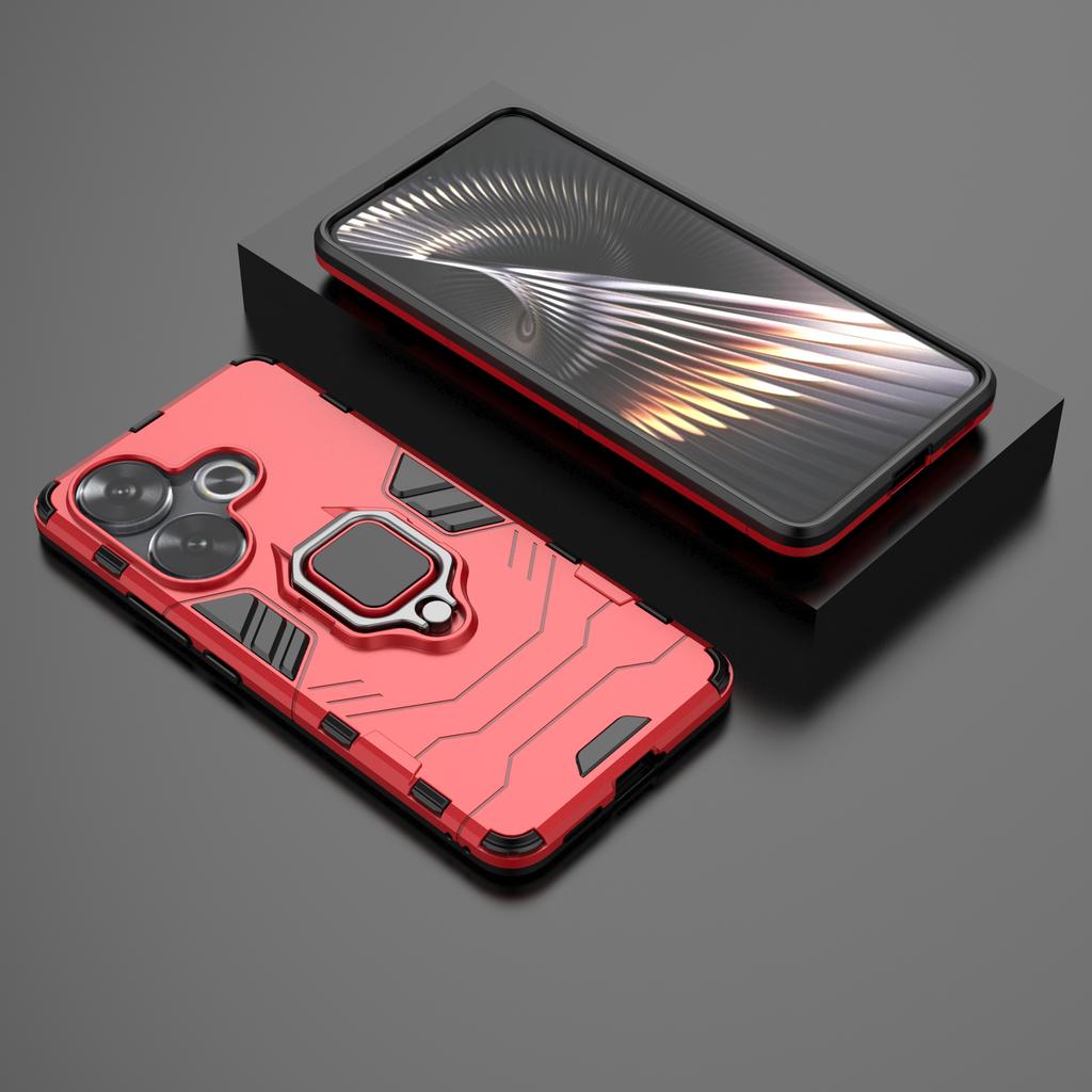 For Xiaomi Redmi Turbo 3 5G/Poco F6 5G Case Ring Holder Kickstand PC+TPU Phone Cover