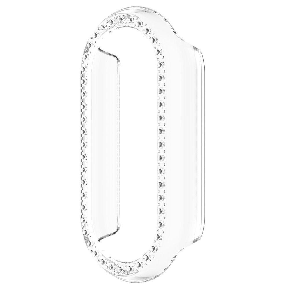 

PC Diamond Encrusted Cover Shell Screen Protector Luxury Protective Case for Xiaomi Band 8 прозрачный