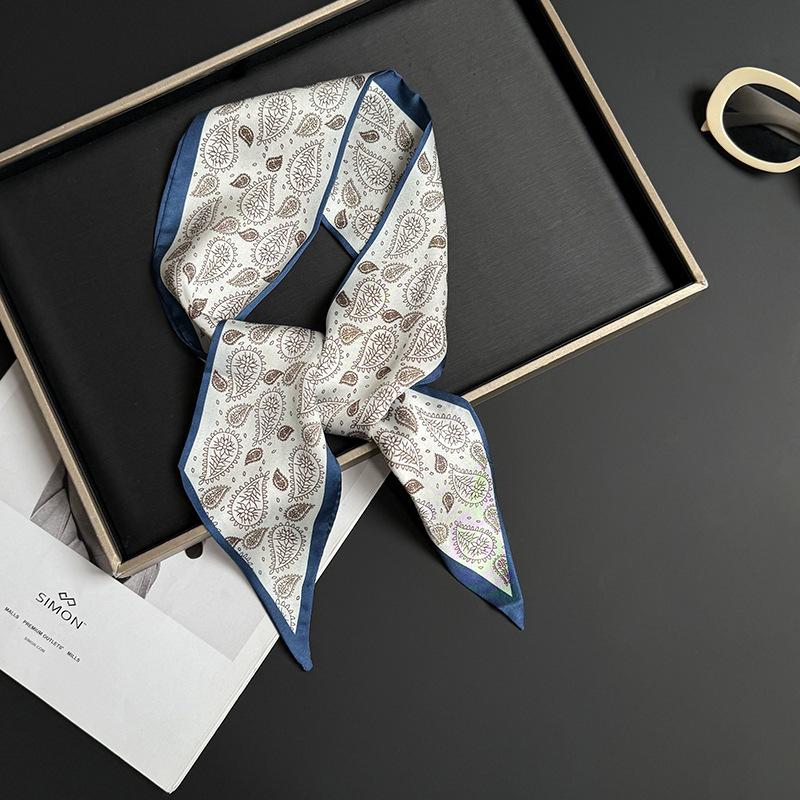 Silk scarf long strip high-end new decorative scarf multi-purpose headscarf headband tied bag streamer silk scarf belt