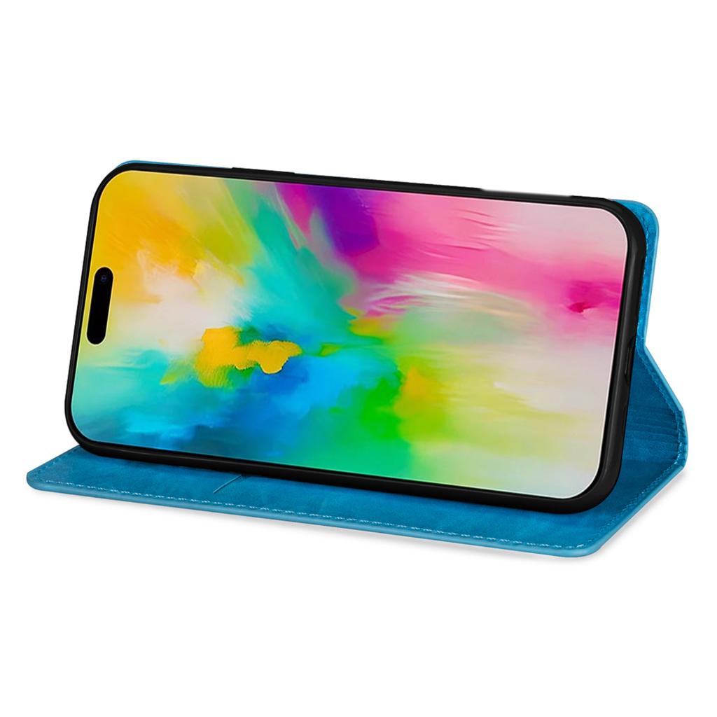 For iPhone 17 Pro Max Case Glittery PU Leather+TPU Card Slot Phone Cover