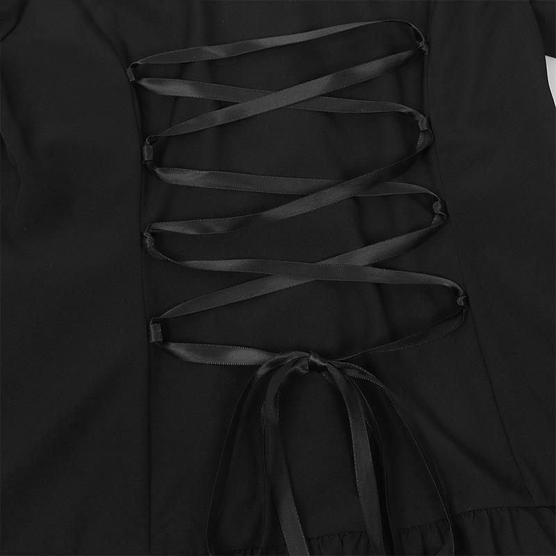2023 Women's European & American Steampunk Victorian Pleated Shirt