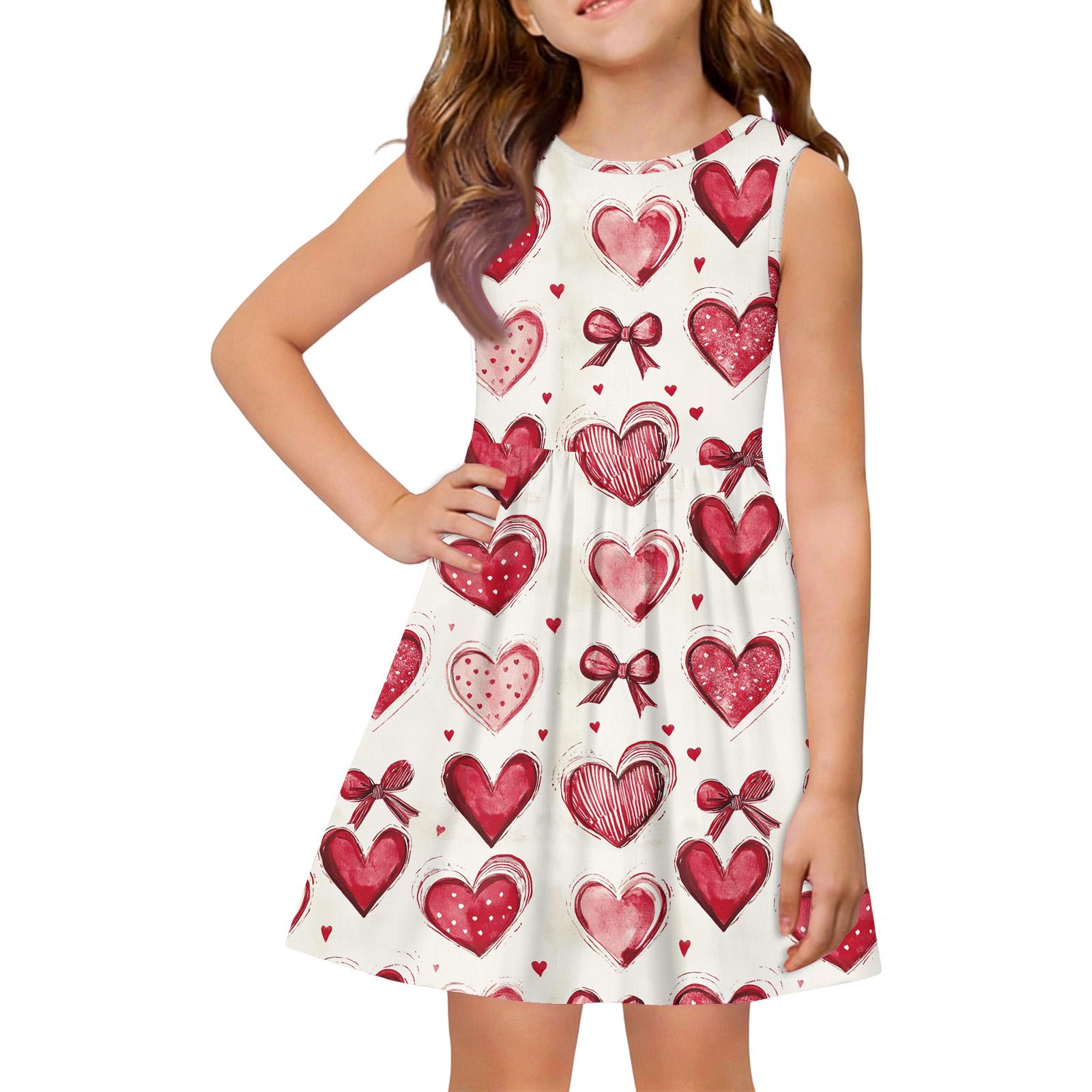 

Летнее платье-принцесса для девочек - Платье-сарафан А-силуэта со вставками 100