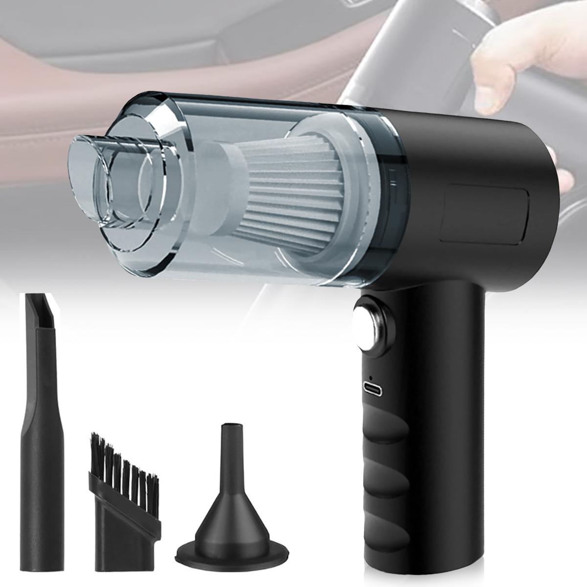 

Portable Car Vacuum Cleaner 5500Pa Blowable Cordless Handheld Auto Vacuums Dual Use Mini Vacuum Cleaner For Car Home чёрный