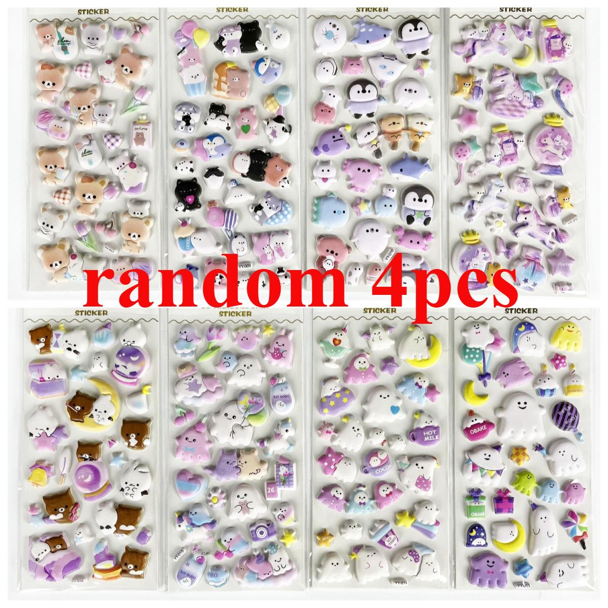 

New Hot Cute Gifts 3D DIY cartoon embossed stickers fun foam for children planner decorative Entertaining Play Safe Kid Friendly