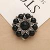 1pcs Round Metal Rhinestone Buttons Shank Invitation Ribbon Wedding Decorative DIY For Sewing Fur Coat