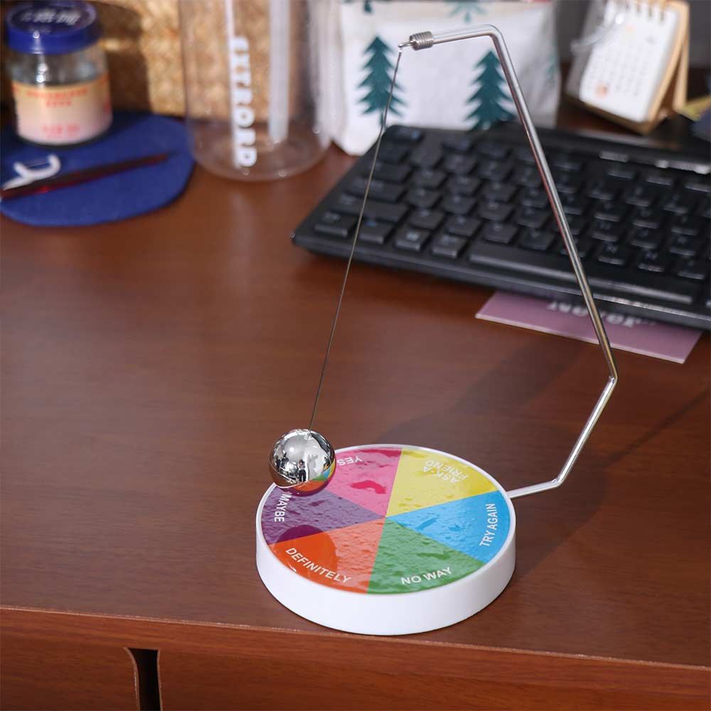 Dynamisches Schreibtischspielzeug Magnetischer Entscheidungshelfer Pendel Selektor Pendel Schwingende Kugeln Kinder Erwachsene
