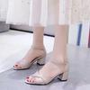 New Fashion Shoes - Chunky Heel Sandals, Versatile and Slip-resistant Shoes, High Heels
