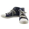 High Cut Sneakers Blue Monogram Denim Women Used