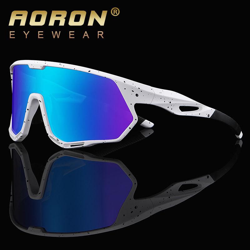 AORON Big Frame Cycling Sunglasses Outdoor Fashion Sport Driving Skiing Glasses for Men Women Photochromic Polarized Sunglasses