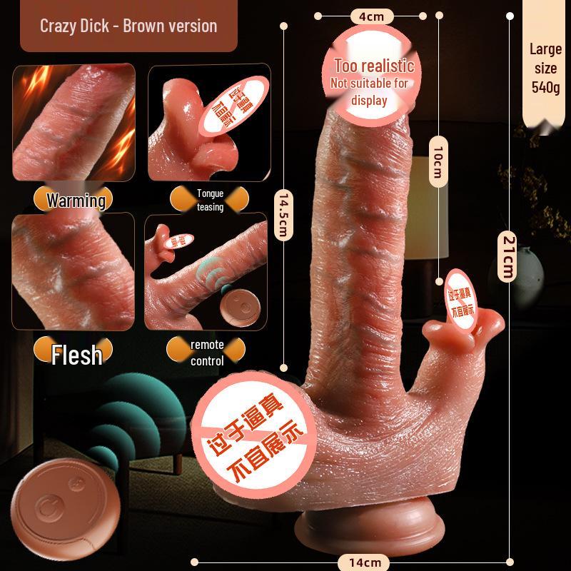 Electric Silicone Love Simulator: Soft Flesh Adult Pleasure Machine for Women