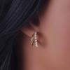 Korean-Inspired Women's Pearl Circle Earrings - Simple, Fashionable, and Versatile Design