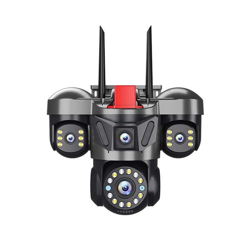 Triple-Lens 6MP Outdoor WiFi Surveillance Camera with Remote HD View