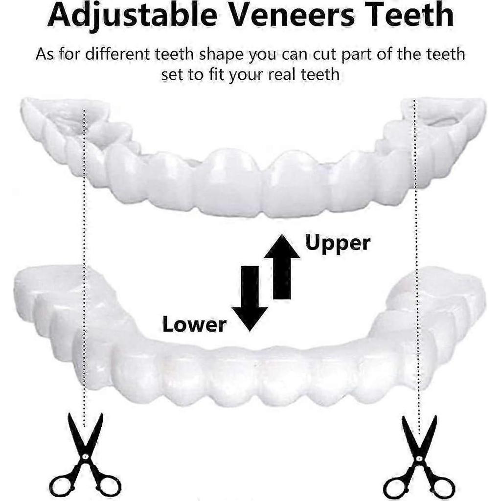 Veneers Fake Teeth for Missing Teeth Instant Smile Whitening Cosmetic Tooth Cover Set