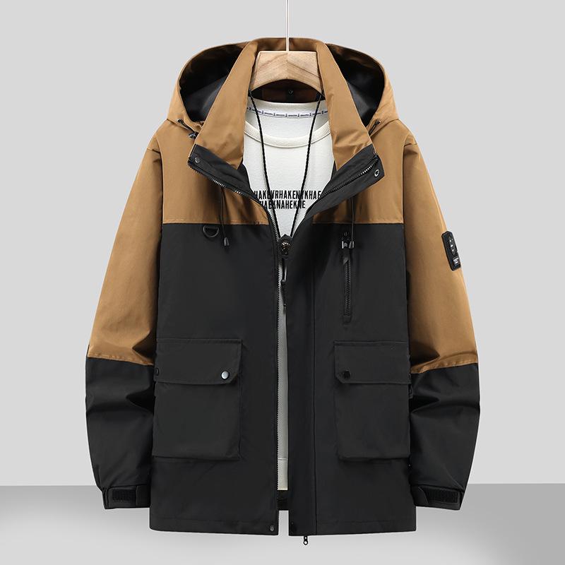 2026 Plus Size Waterproof Windproof Hooded Outdoor Workwear & Mountaineering Jacket