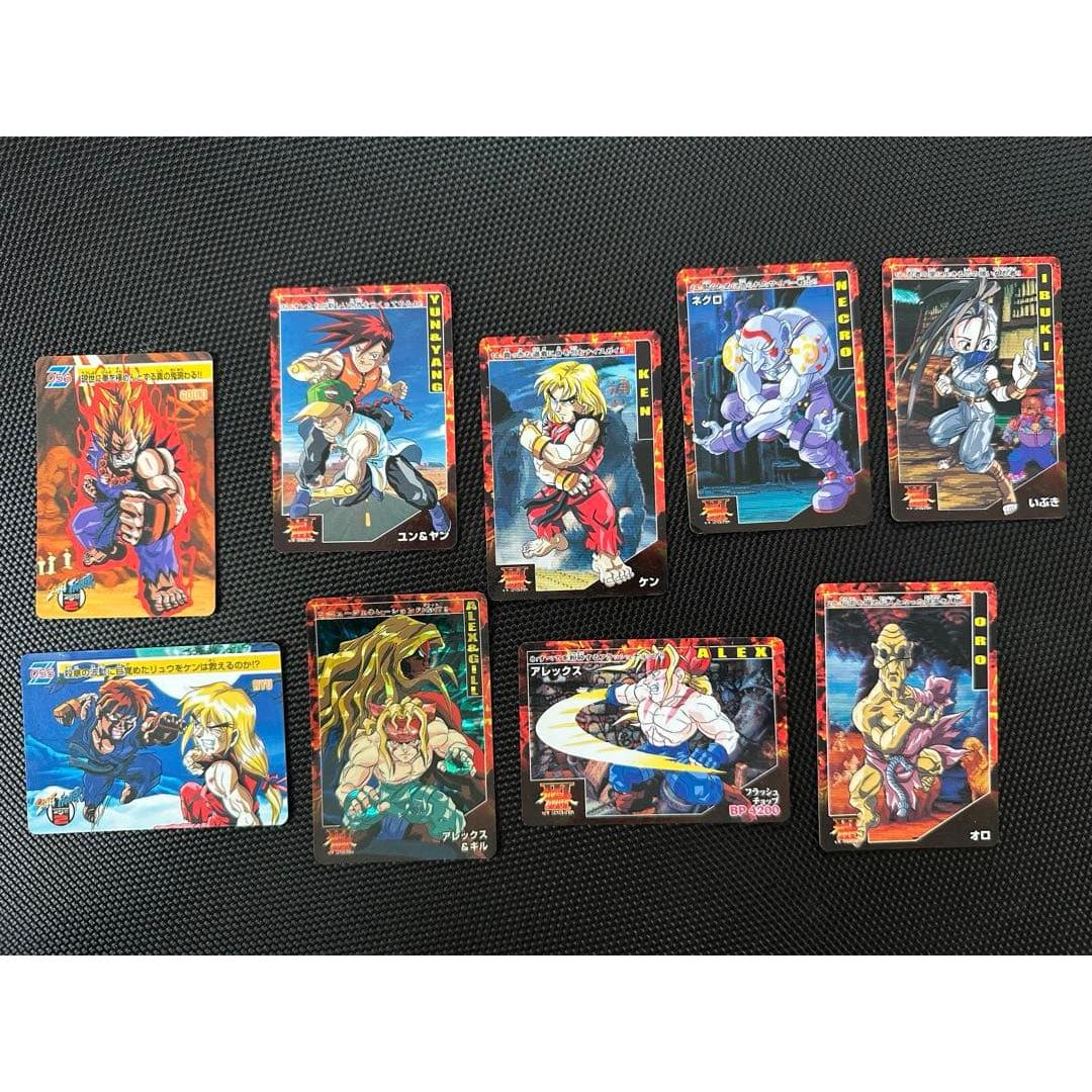 Used Street Fighter Carddass 9-piece set