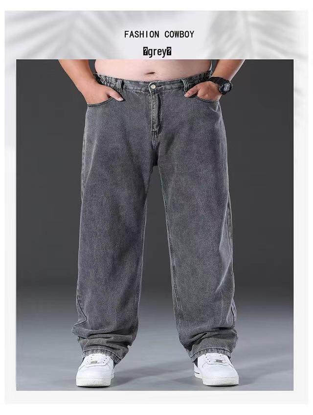 Herren Übergröße Elastischer Bund Dicke Jeans