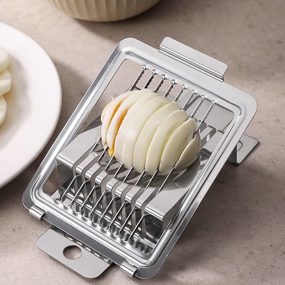 Manual Cutting Boiled Egg Slicer Heavy Duty Metal Sectioner Cutter Mold Fruit Cutter Luncheon Meat