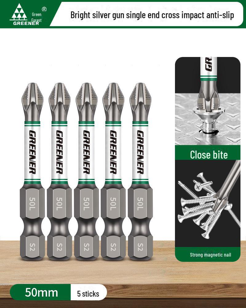 Green Forest Magnetic Non-slip Electric Screwdriver & Flashlight Drill Set