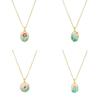 Koperen Bloemenketting Met Zirkonia Steen Meerlaags Ontwerp Voor Casual Of Formeel Gebruik